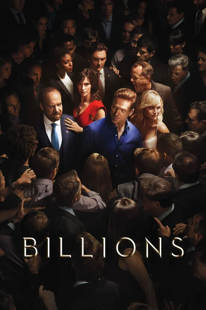 Affisch för tv-serien Billions, en finansiell drama